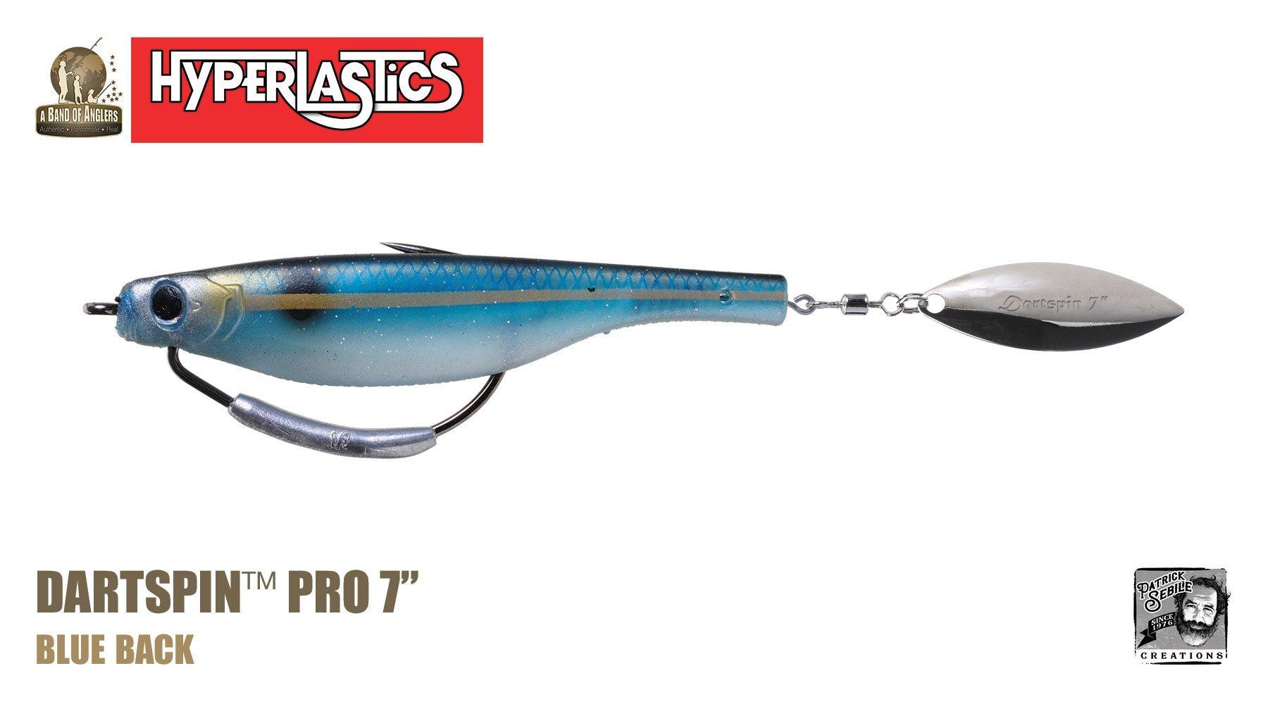 Hyperlastics Dartspin Pro Weedless Fishing Lures - Rigged Soft Plastic Baits for Bass, Trout & Freshwater Fishing - Perfect for Weed-Covered Lakes & Heavy Cover Areas
