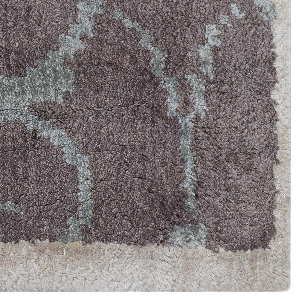 Hand Knotted Hypnotic Area Rug - Boho Chic Home Decor for Living Room, Bedroom & Office