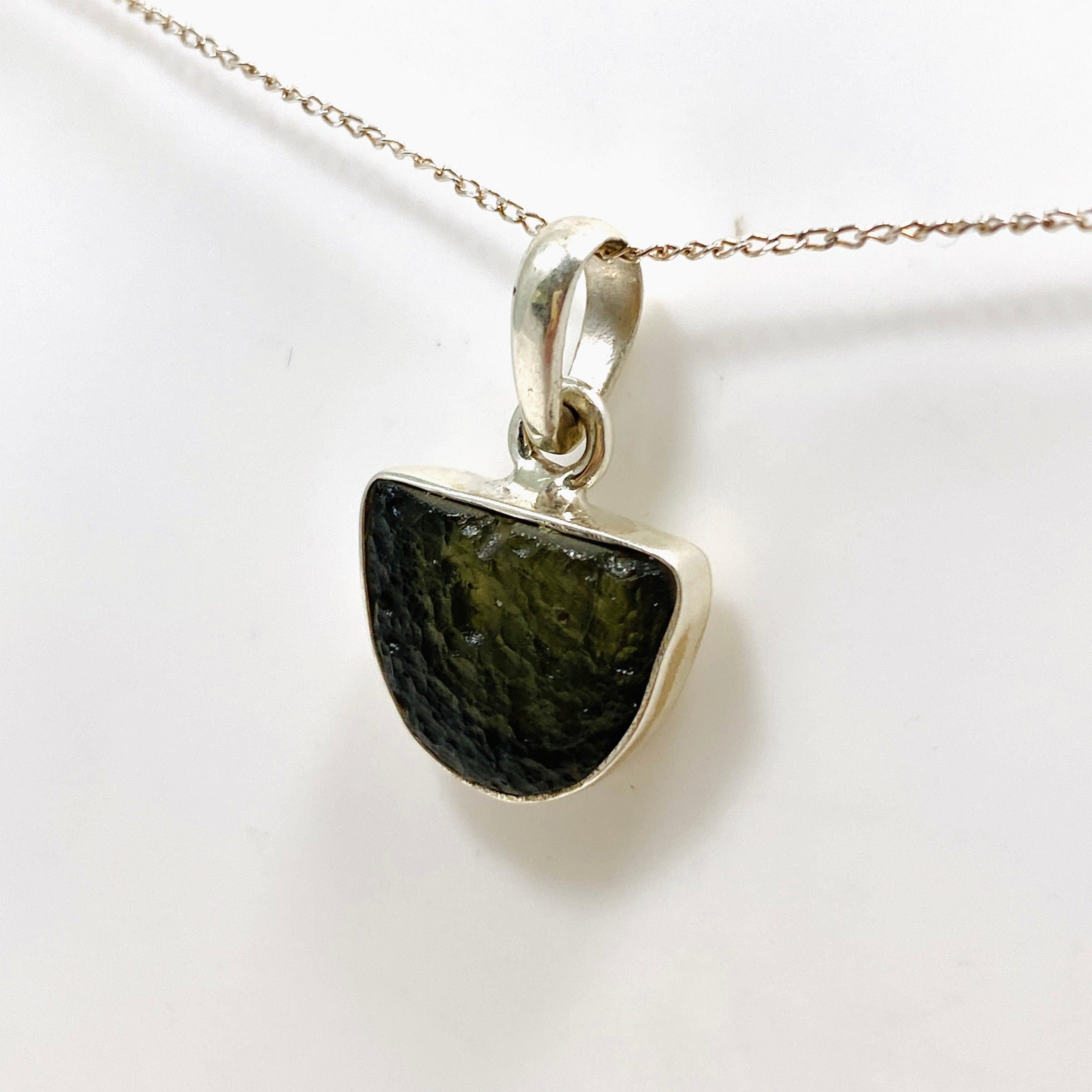 Natural Moldavite Pendant 2.44g Genuine Czech Meteorite Jewelry - Perfect for Spiritual Healing, Meditation & Unique Gift Giving