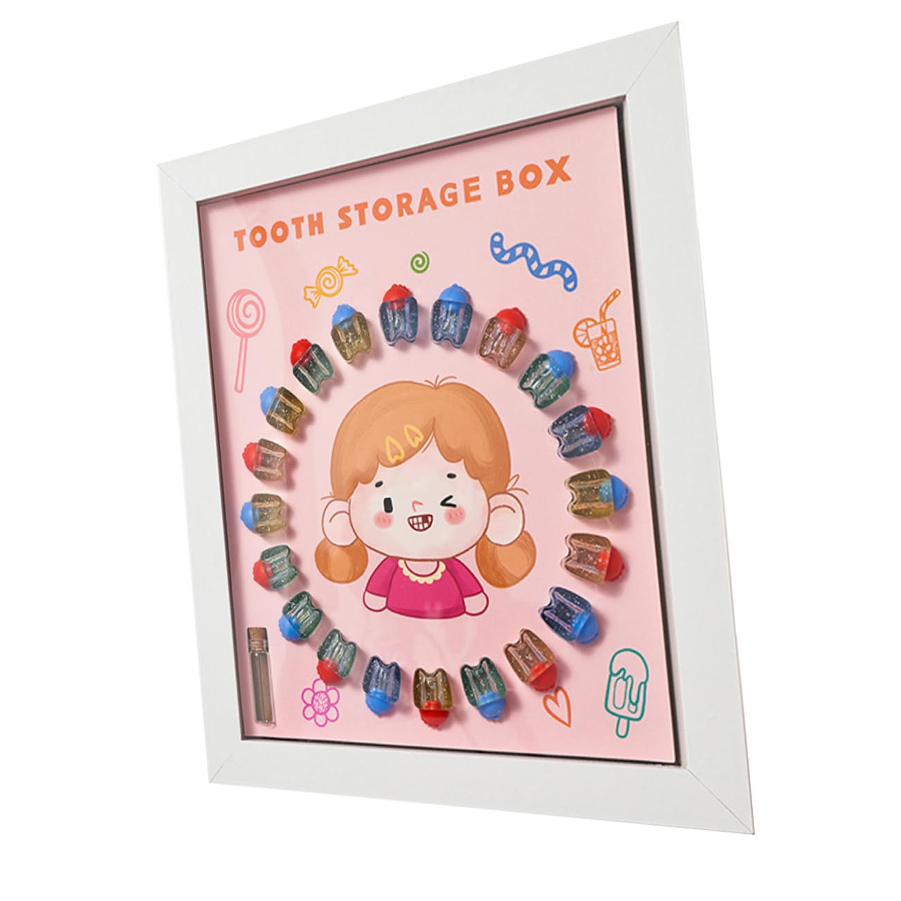 UPKOCH 2 Pack Baby Tooth Storage Box & Grooming Kit - Milk Teeth Keepsake Organizer for Newborn Boys & Girls - Perfect for First Tooth Collection & Childhood Memorabilia Preservation