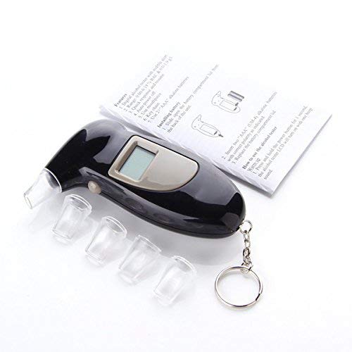 Professional Alcohol Breath Tester - Portable Keychain Breathalyzer with LCD Screen for Accurate BAC Detection | Perfect for Personal Use, Workplace Safety & Law Enforcement Scenarios