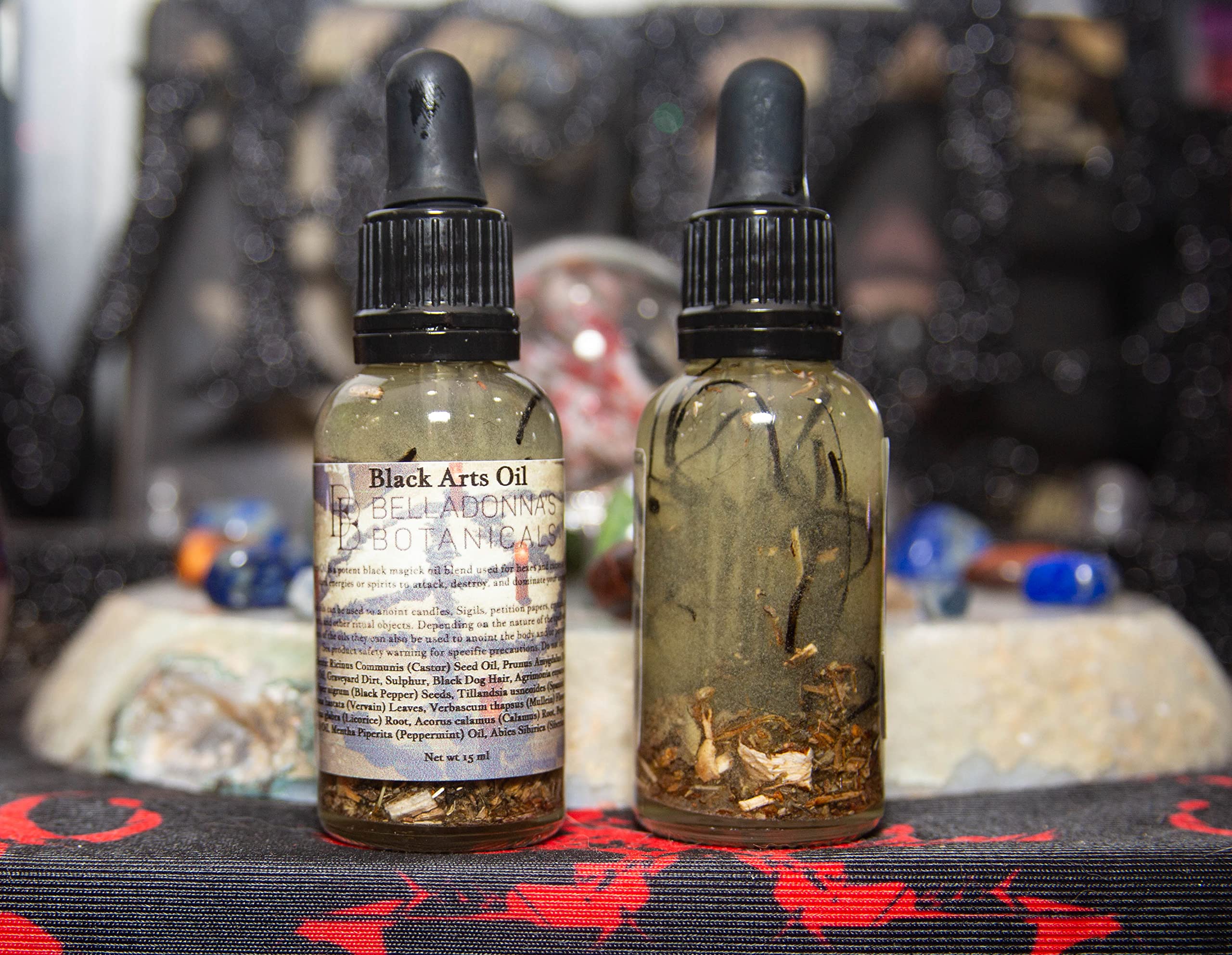 Black Arts Ritual Oil - Premium Occult Essential Oil for Spells, Meditation & Spiritual Cleansing | Witchcraft Supplies & Wiccan Tools