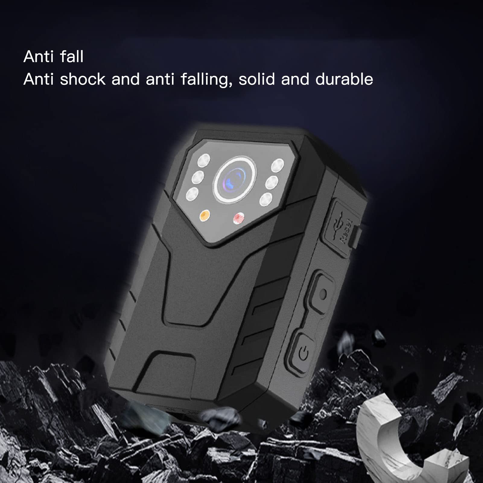 4K Mini Body Camera - Wearable Clip On Police Security Camera with Night Vision & Audio Recording | for Law Enforcement, Security Guards, Cycling | Ideal for Surveillance, Evidence Collection & Outdoor Activities