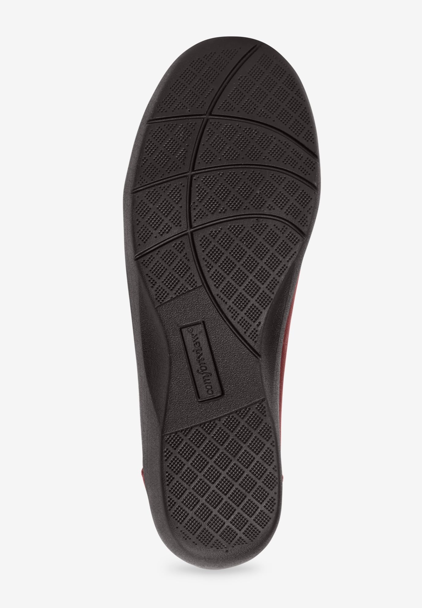 Comfortview Women's Wide Width The Gab Flat Shoes - Comfortable Slip-On Flats for Women with Wide Feet | Perfect for Work, Travel & Everyday Wear