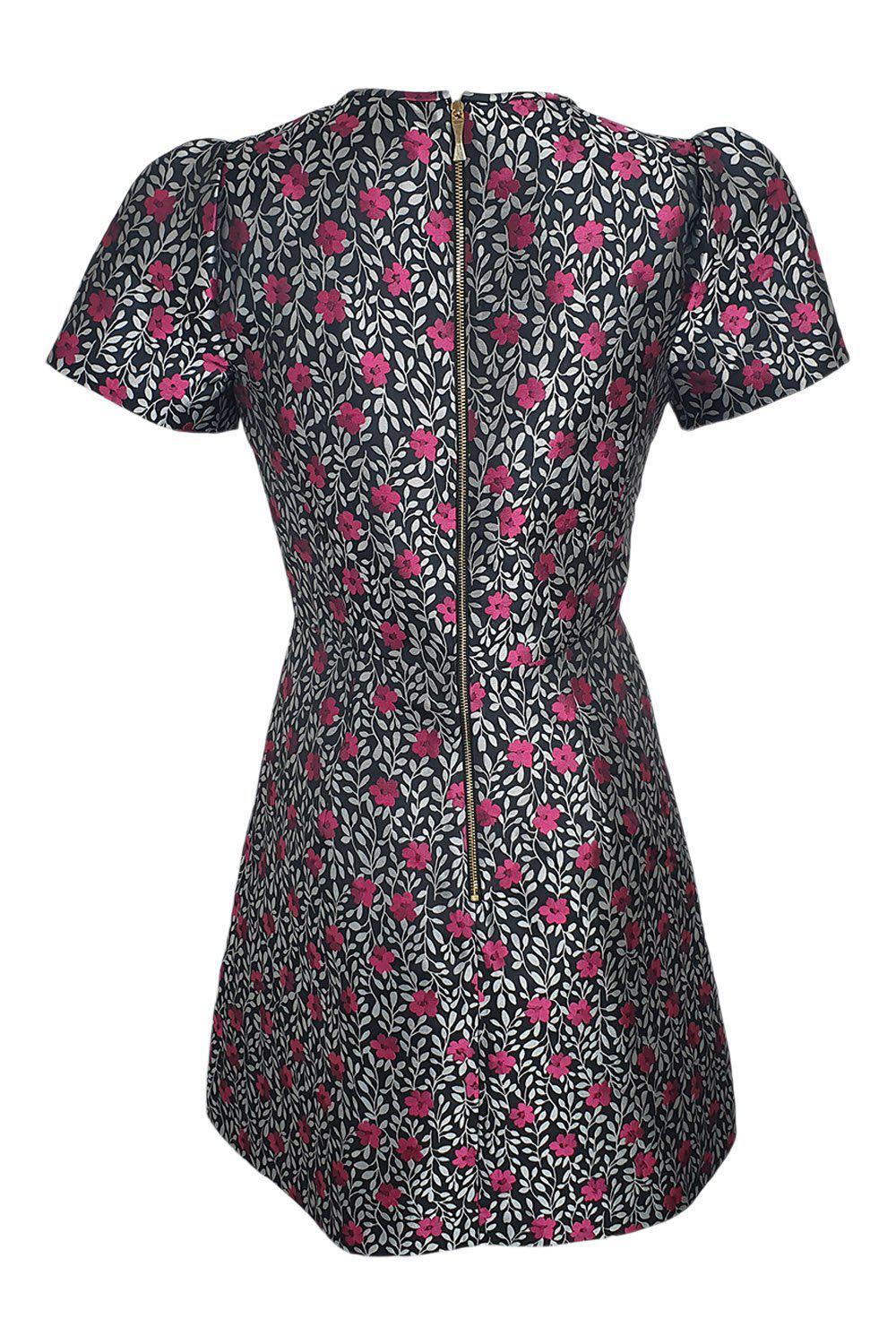 KATE SPADE New York Women's Floral Print Shift Dress - Size US 2 (UK 6) | Elegant Casual Summer Dress for Work, Parties & Special Occasions