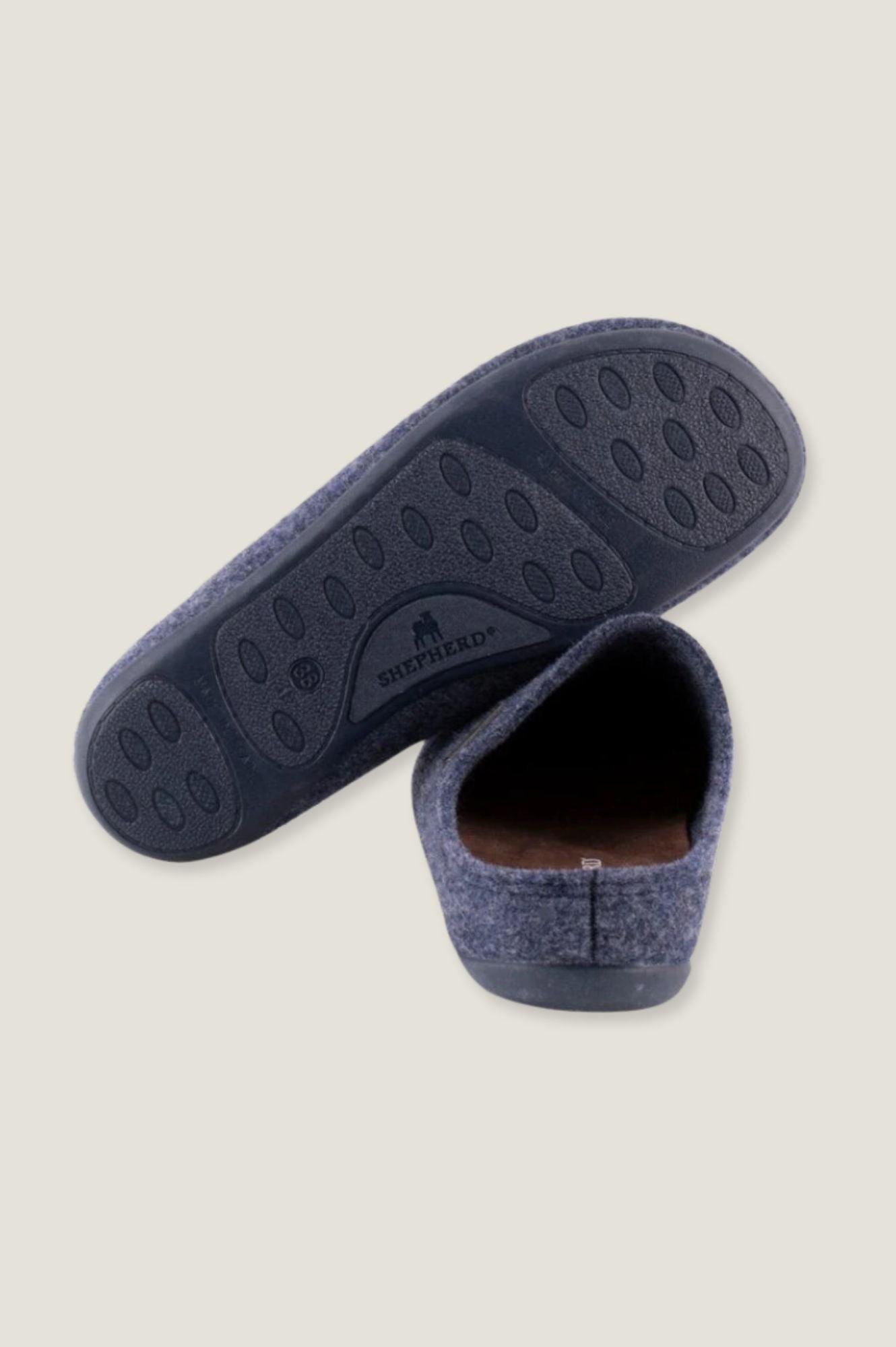 Jon Slipper - Comfortable Navy Blue House Slippers for Men & Women - Perfect for Indoor Relaxation, Lounging & Spa Days