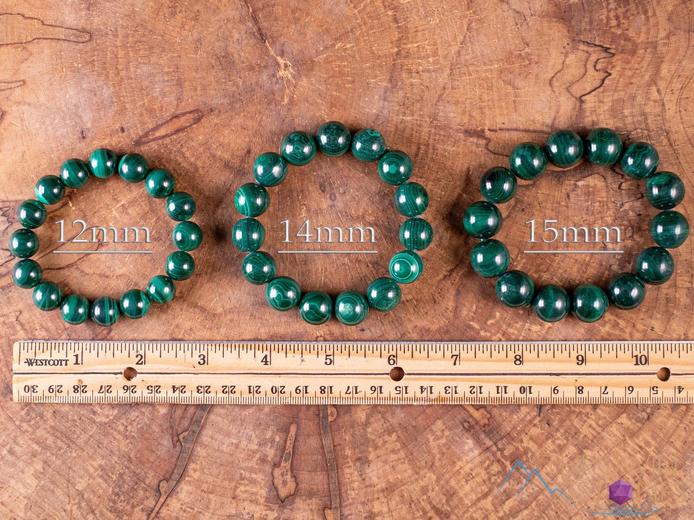Dark Green Malachite Crystal Bracelet - Round Beads Handmade Healing Jewelry for Women | Spiritual Protection, Energy Balancing & Chakra Healing | Perfect for Meditation, Yoga & Daily Wear