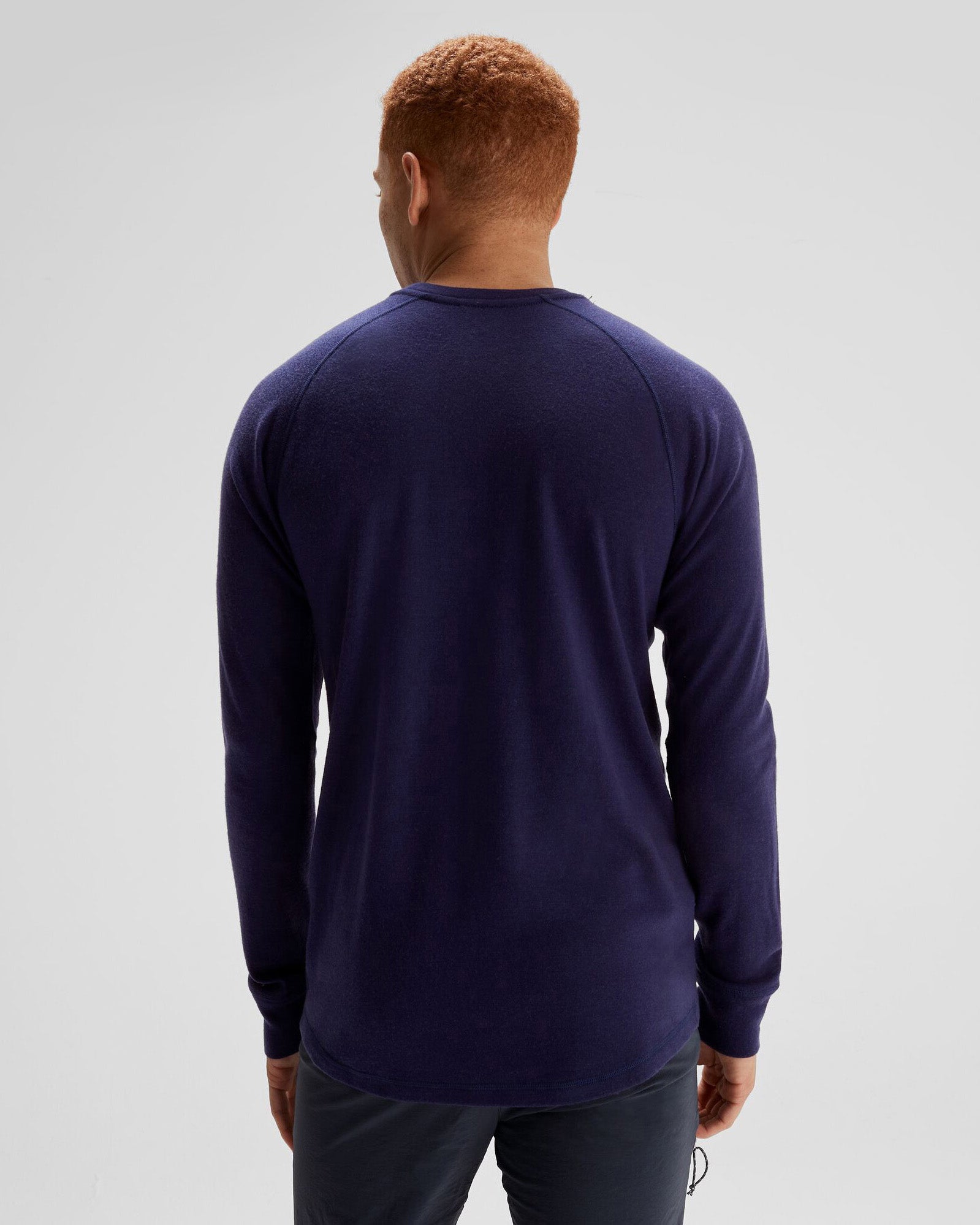 Men's K Merino 250 Long Sleeve Thermal Base Layer Top - Dark Horizon - Perfect for Hiking, Skiing & Winter Outdoor Activities