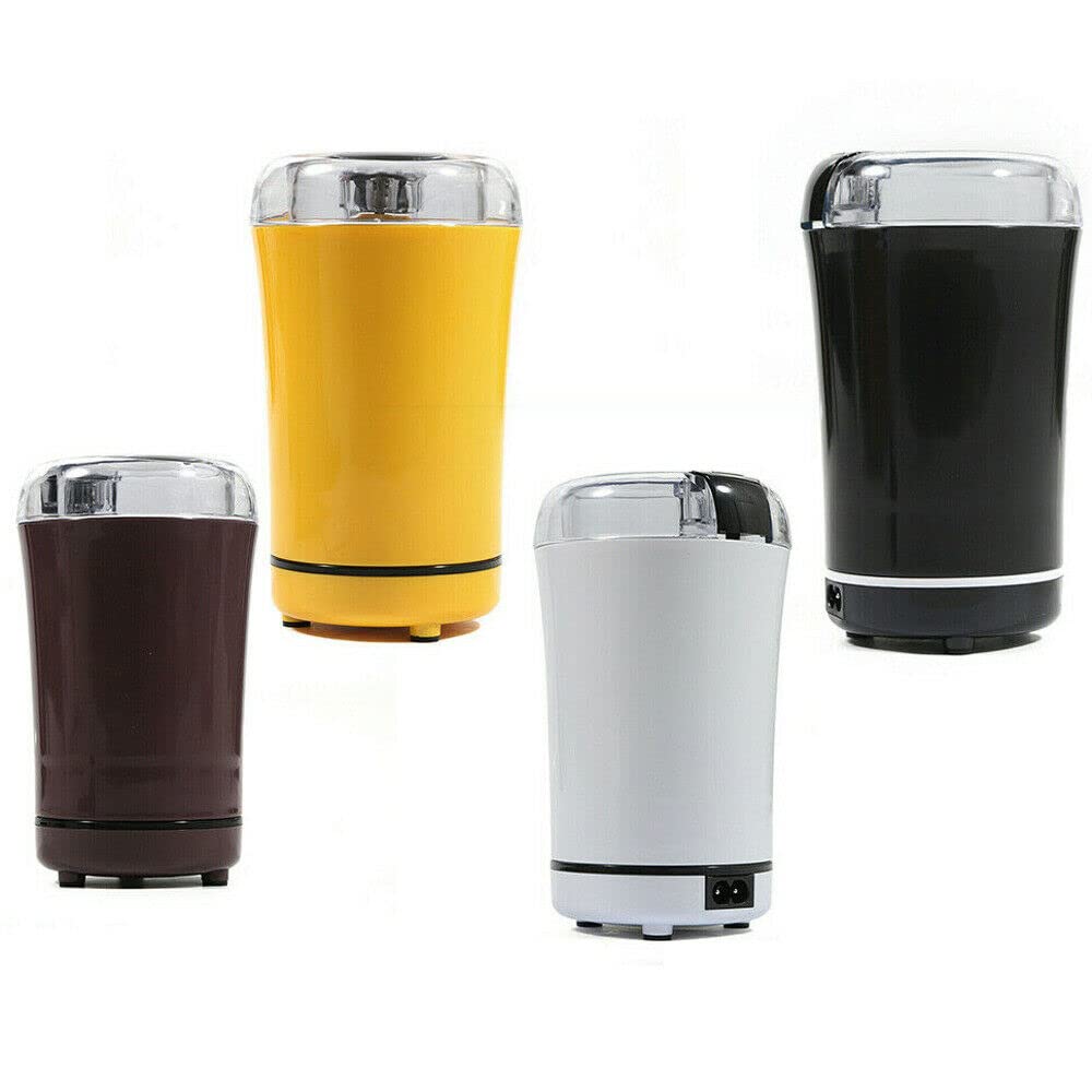 Premium Electric Coffee Grinder for Beans & Spices - Stainless Steel Blades, Fast & Quiet - Perfect for French Press, Espresso & Cold Brew at Home (Black)