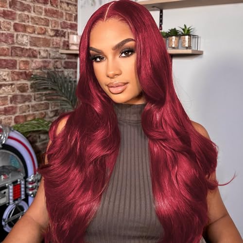 99J Burgundy Body Wave 13x6 Wig