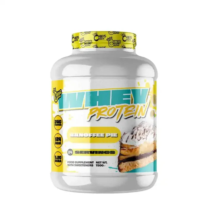 Chaos Crew Whey Protein Powder - 720g (23 Servings) for Muscle Growth & Recovery | Post-Workout & Fitness Supplement