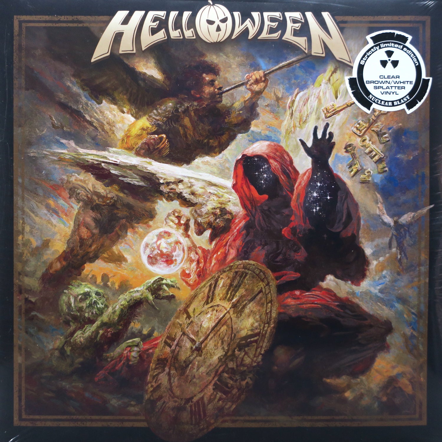 Helloween Self-Titled Brown/White Splatter Vinyl 2LP Record - Perfect for Halloween Parties & Rock Music Collectors