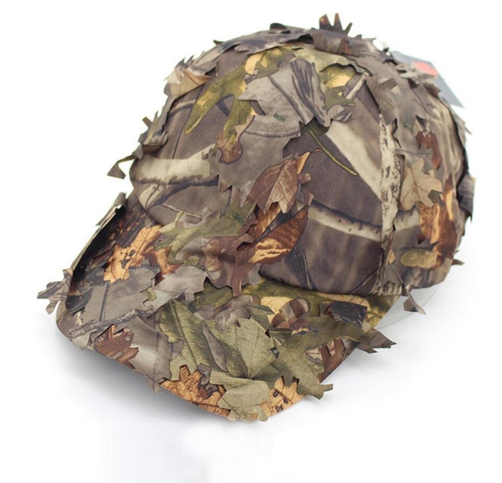 3D Leaves Camouflage Baseball Cap for Men - Jungle Woodland Tactical Hunting Hat - Airsoft & Outdoor Sun Protection - Perfect for Hunting, Airsoft, Hiking, and Outdoor Adventures