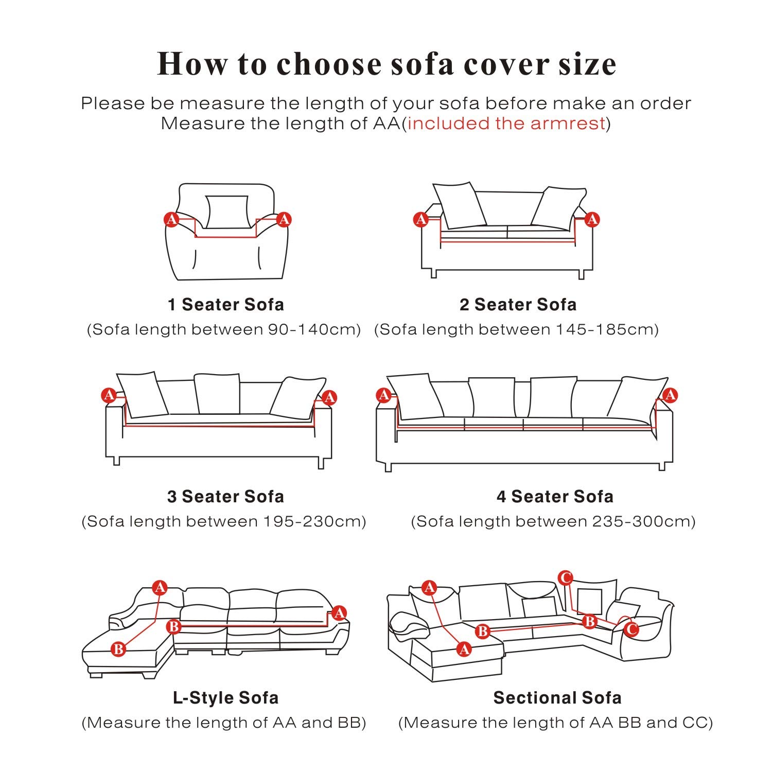Elastic Sofa Covers for 3 Seater Couches - Velvet Stretchable Slipcovers in Cream | Thick Protective Sofa Cover for Living Room, Family Room & Home Decor
