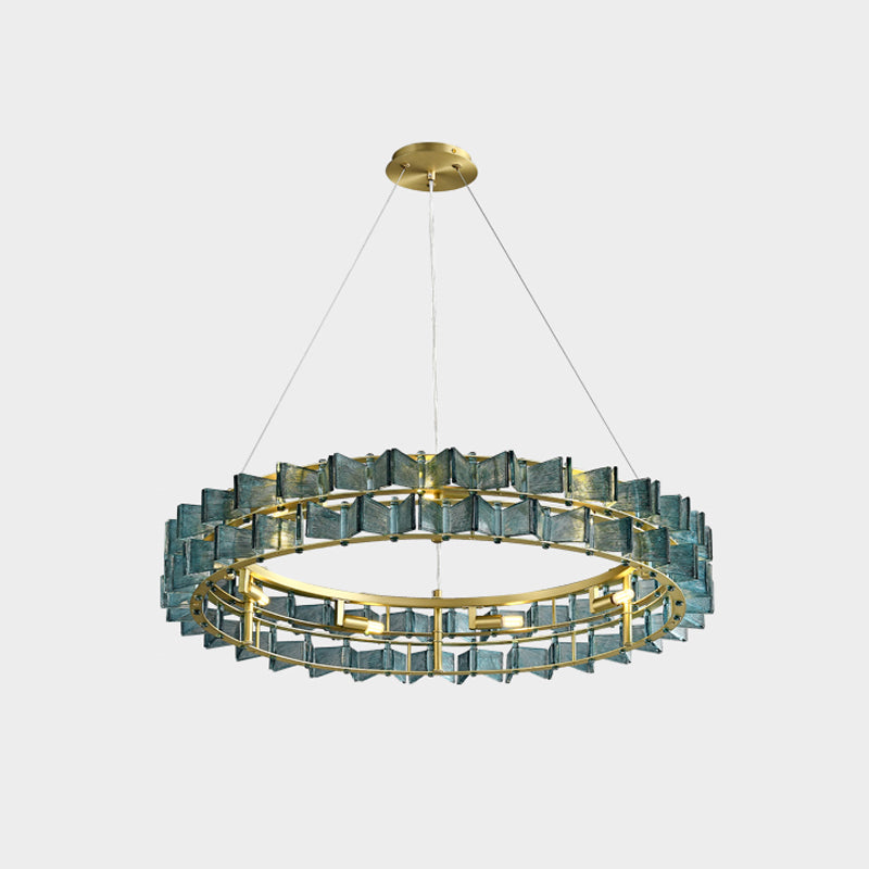 Mariposa Round Chandelier - Elegant Crystal Ceiling Light Fixture for Dining Room, Bedroom & Living Room Decor