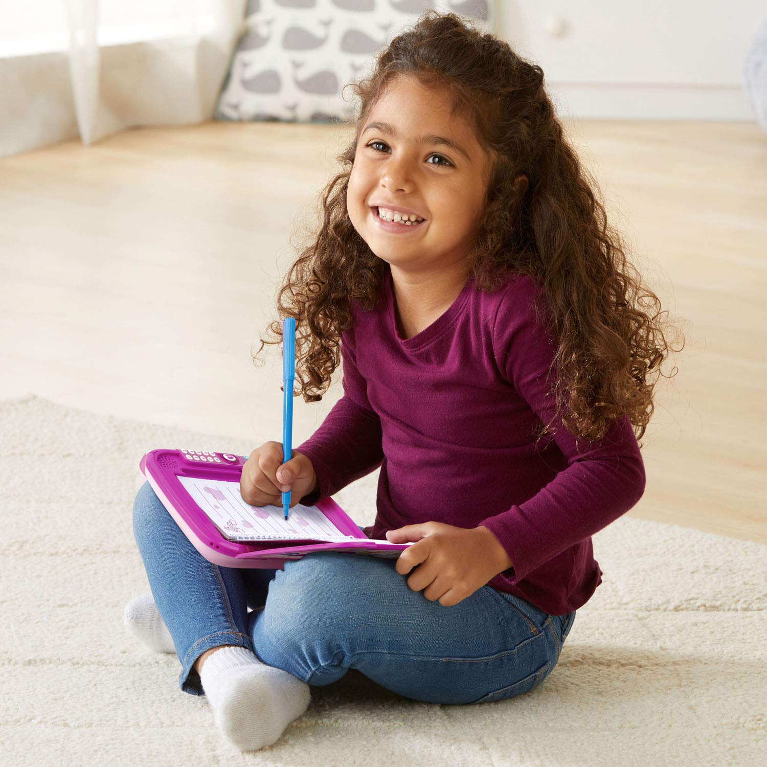 VTech Kidi Secrets Notebook - Pink Electronic Diary for Kids with Password Protection, Voice Changer & Games | Perfect Birthday Gift for Girls Ages 6-12 | Fun for Sleepovers, Travel & Secret Keeping