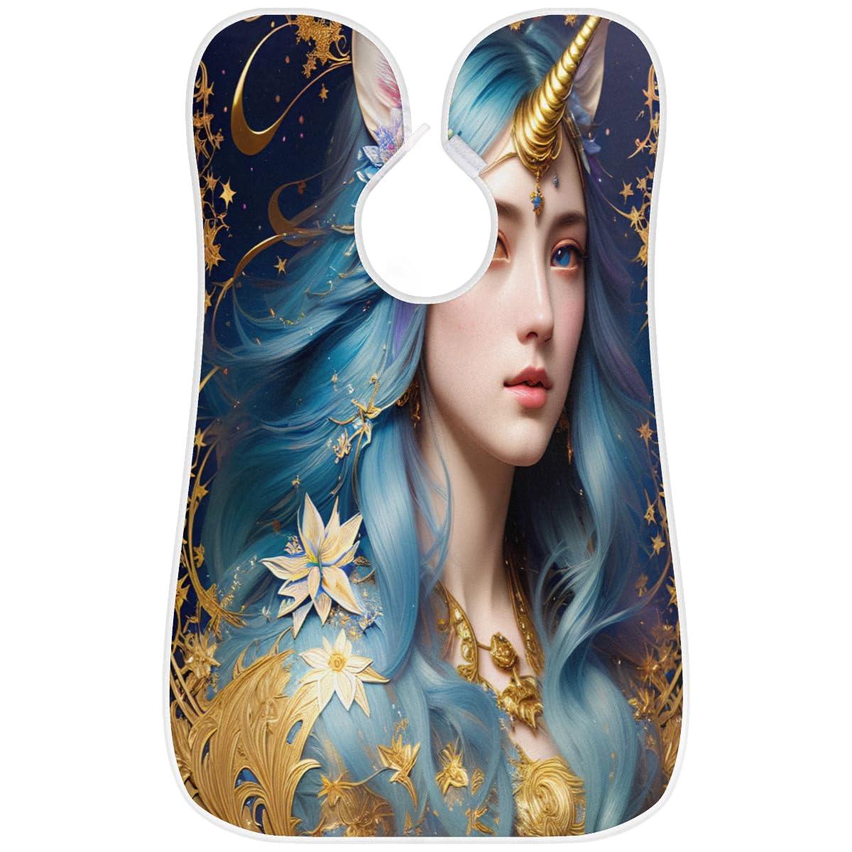 Unicorn Beard Bib for Men & Women - Waterproof Shaving Cape for Hair Dye, Makeup & Barbering | Sink Hair Catcher & Beard Trimming Accessory | Perfect Gift for Stylists & DIY Haircuts at Home