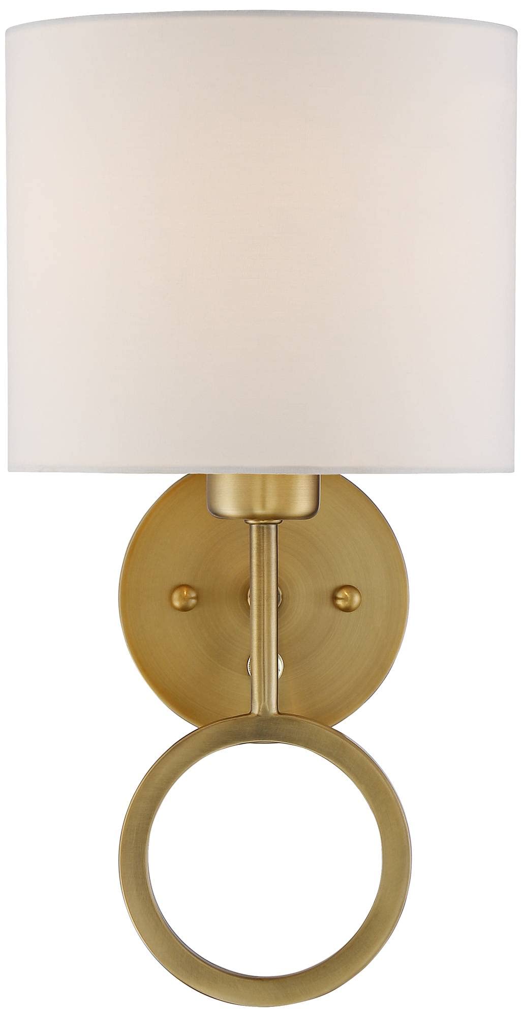 360 Lighting Amidon Modern Wall Lamps Set of 2 - Warm Brass Gold Metal Plug-in 8