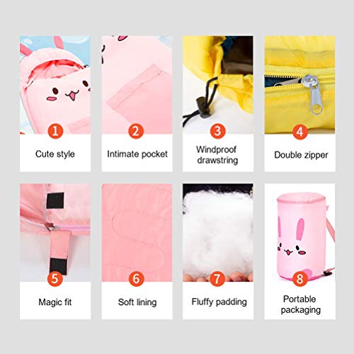 Mini Sleeping Bag for Kids - 160 x 65cm Lightweight & Insulated, Easy Care Camping Gear, Compact Travel Sleep Essential - Perfect for Outdoor Adventures, Sleepovers & Backpacking