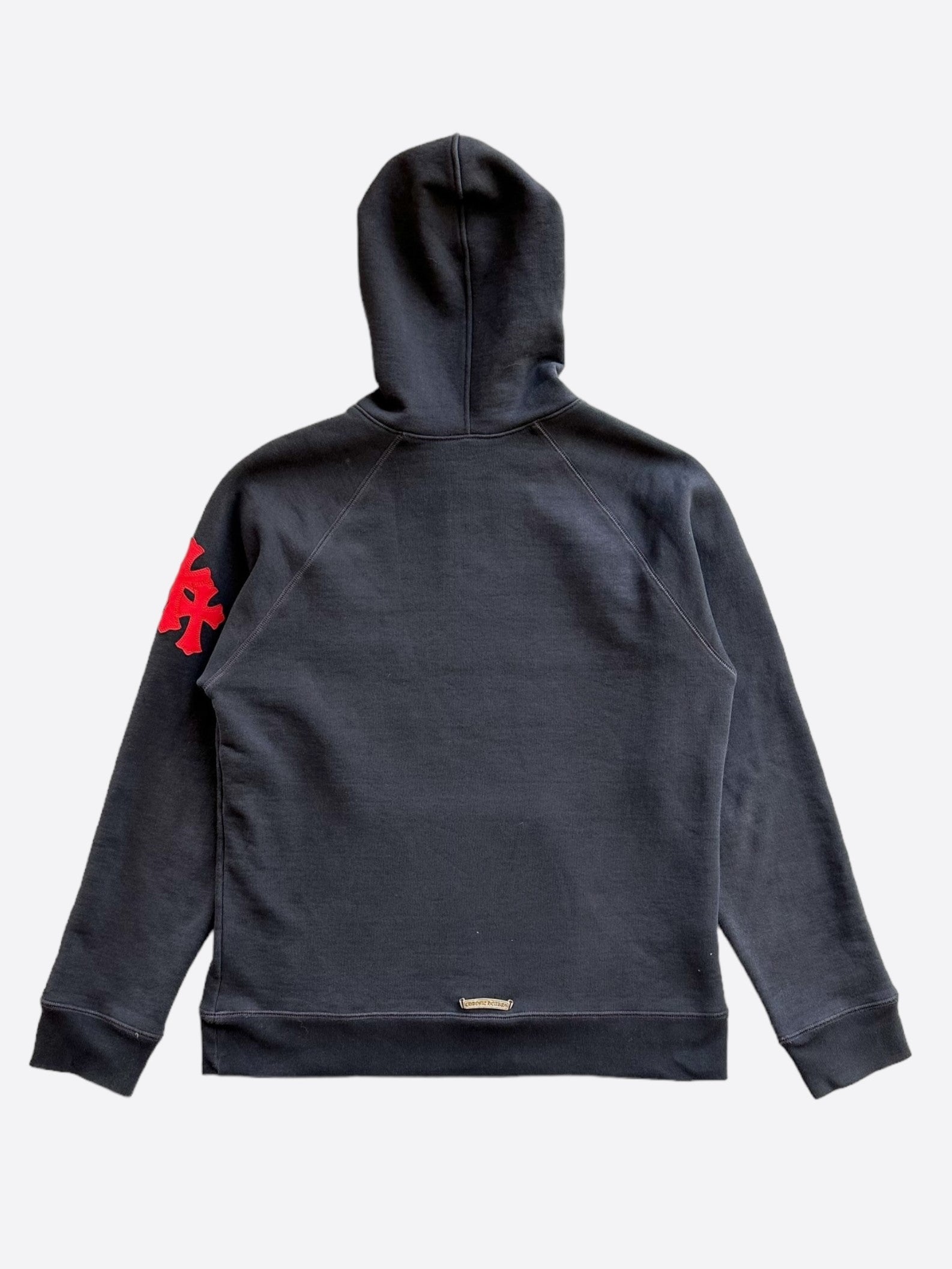Chrome Hearts Navy & Red Triple Cross Patch Hoodie - Stylish Streetwear for Men & Women | Perfect for Casual Outfits, Urban Fashion, and Everyday Wear
