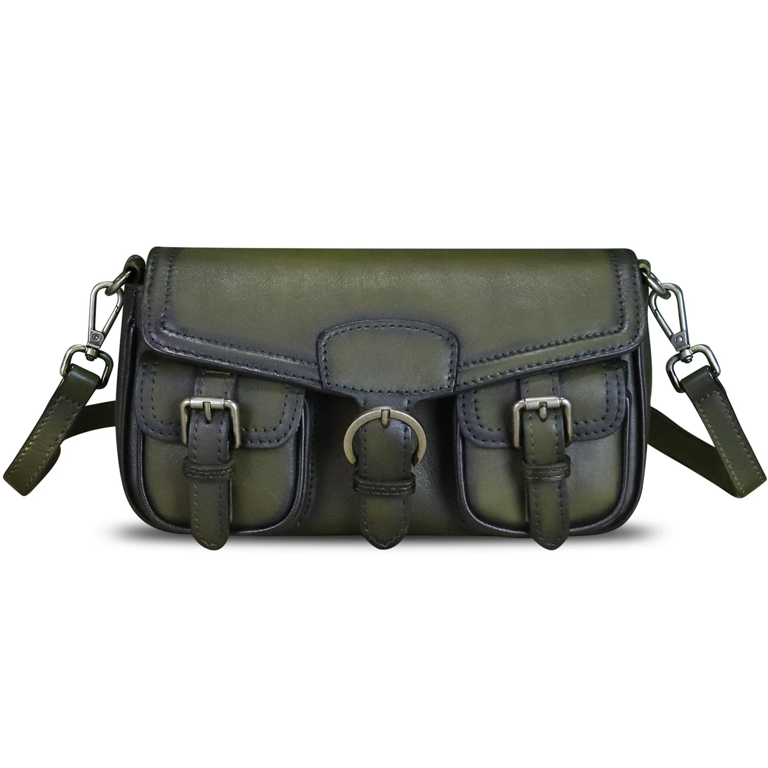 Genuine Leather Satchel for Women - Vintage Handmade Retro Crossbody Shoulder Bag Purse | Perfect for Work, Travel & Everyday Use