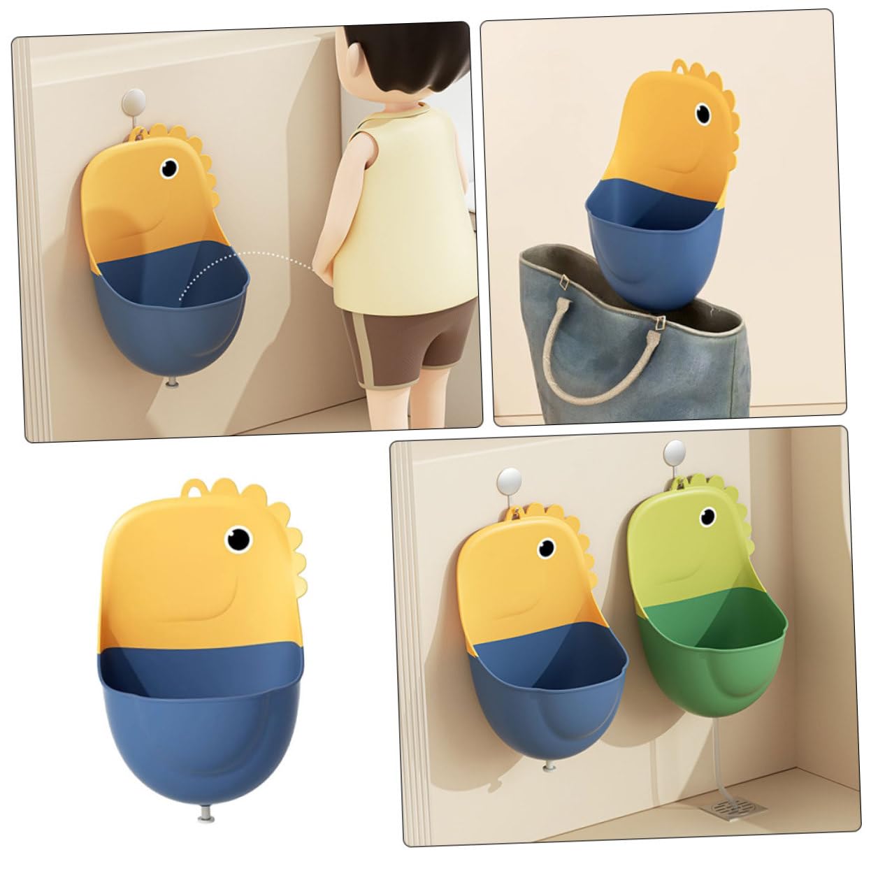 iBasenice Adjustable Height Boys Standing Urinal Potty Trainer - Easy to Clean & Sturdy Toddler Toilet Training Tool for Bathroom & Home Use