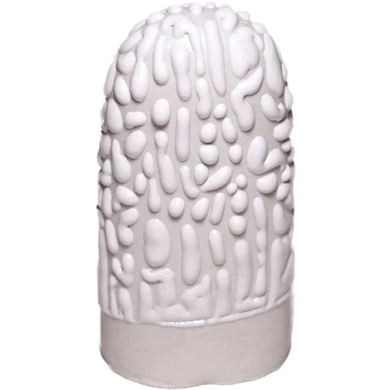Ritual Glaze White Ceramic Beads Set of 5-6 for Jewelry Making, DIY Crafts, and Spiritual Decor - Perfect for Necklaces, Bracelets, and Home Altar Decorations