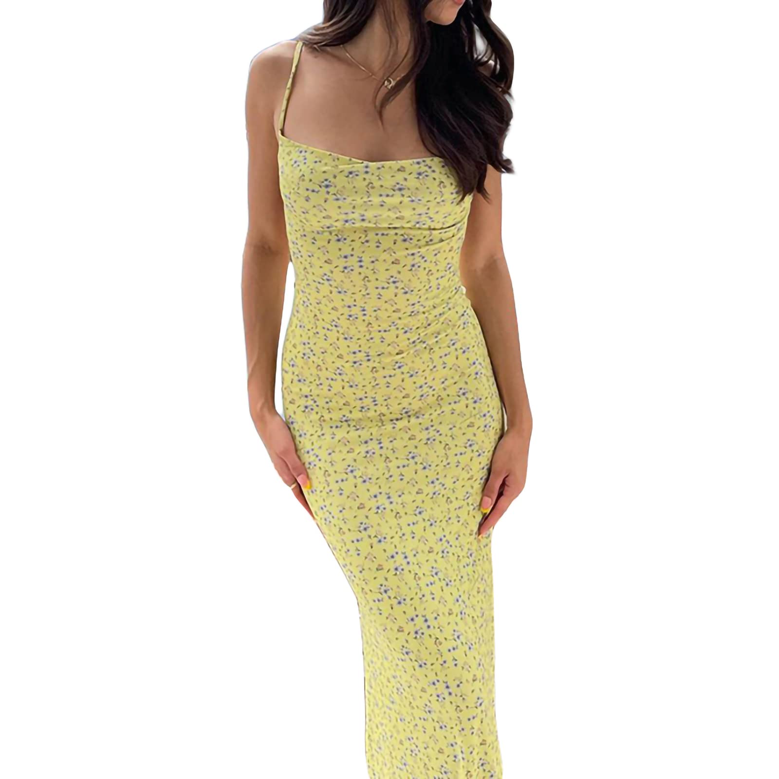 Women's Backless Floral Mini Dress - Sleeveless Printed Lace-Up Slim Fit A-Line Summer Dress | TikTok Viral Outfit for Beach Parties, Date Nights & Club Wear