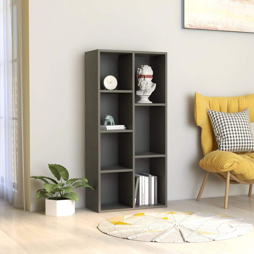 Modern 7-Tier Bookcase & Display Shelf - Freestanding Room Divider with Decorative Storage - Perfect for Living Room, Office, Bedroom & Library - Ideal for Organizing Books, Displaying Decor & Creating Stylish Room Partitions
