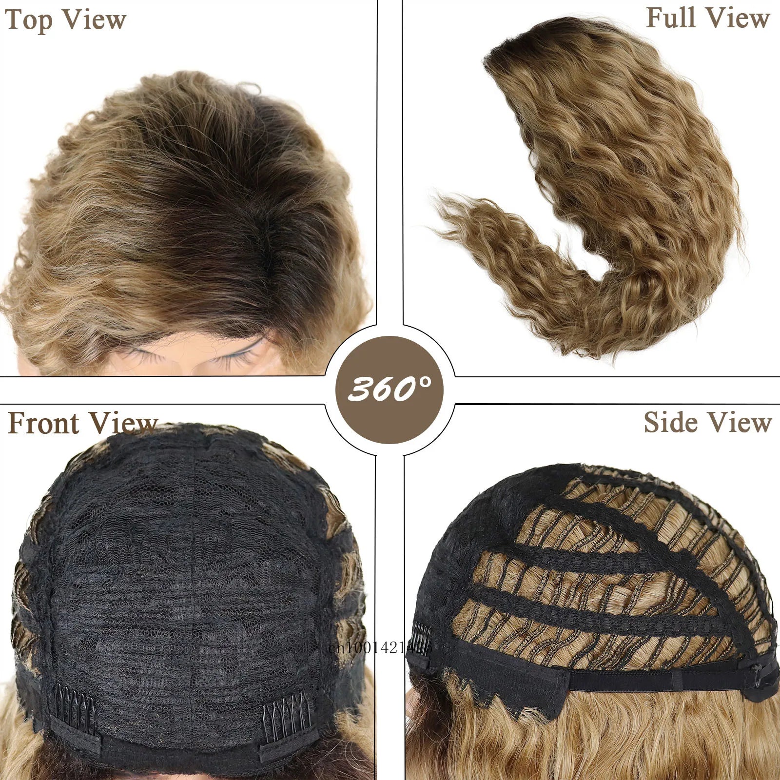 Black to Brown Ombre Synthetic Long Wig for Women - Fashionable Gradient Color Hairstyle | Perfect for Cosplay, Parties & Daily Wear