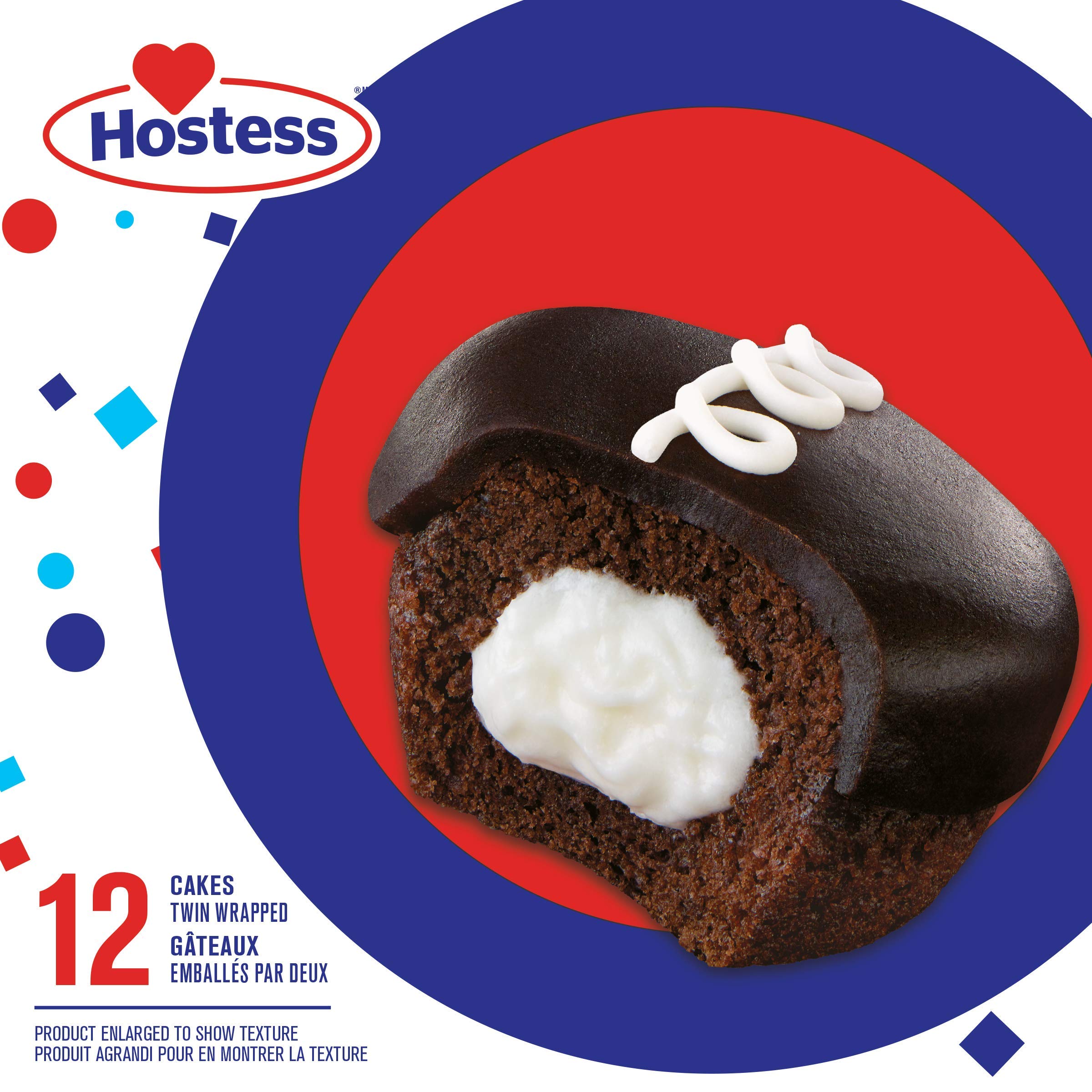 Hostess Chocolate Cupcakes with Rich Chocolate Frosting & Creamy Filling - 12 Individually Wrapped Snack Cakes (6 Twin Packs) | Perfect for Lunchboxes, Office Snacks & Birthday Parties