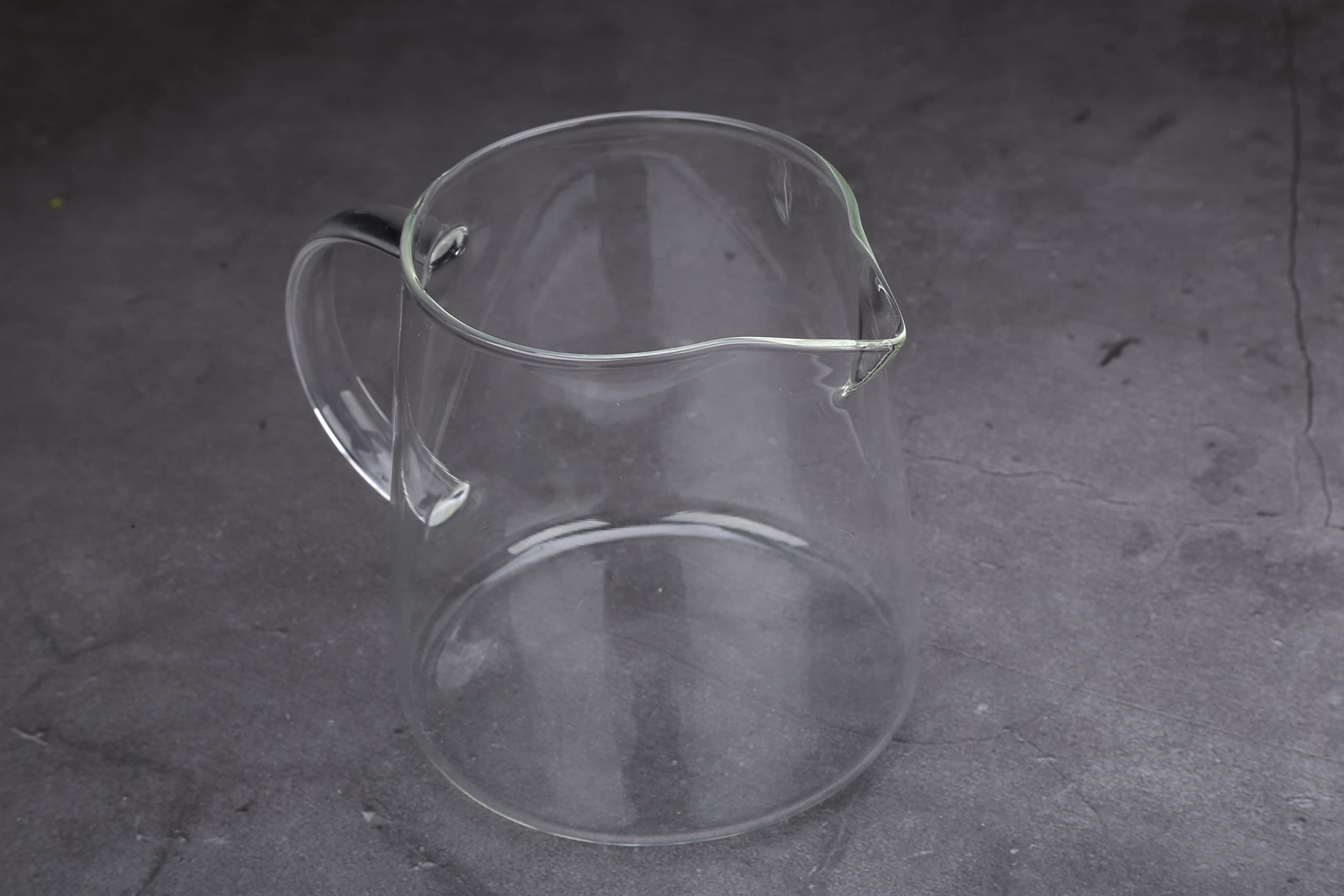 8.5oz Small Glass Pitcher - Mini Tea Serving Pitcher with Handle - Perfect for Iced Tea, Milk, Juice & Cocktails - 1 Pack