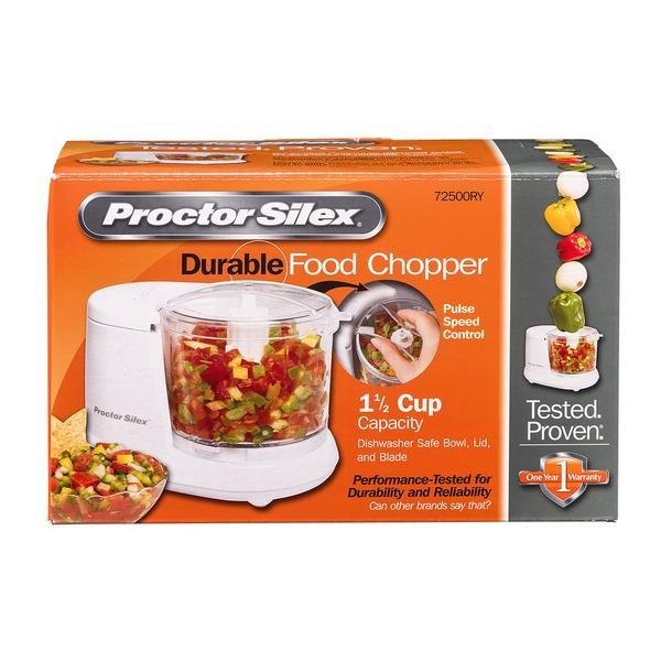 Proctor Silex 72500RY Electric Food Chopper - Compact & Powerful Kitchen Appliance for Chopping, Dicing & Mincing - Perfect for Onions, Nuts, Herbs & Vegetables - Ideal for Meal Prep, Cooking & Baking