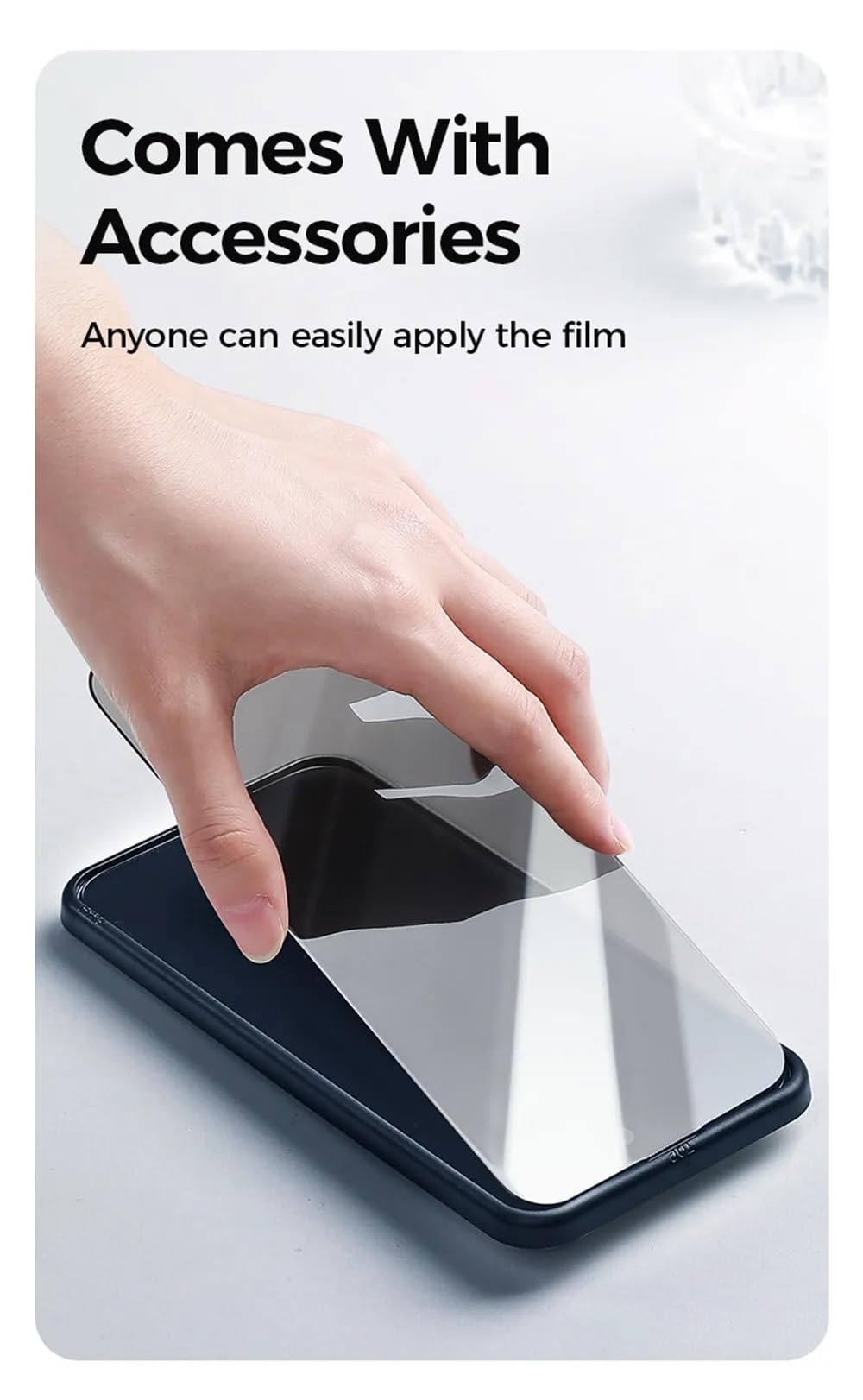 Amazon Basics Full Body Tempered Glass Screen Protector for Google Pixel 8 - Shatterproof, HD Clear, Anti-Scratch Protection - Perfect for Work, Travel & Everyday Use
