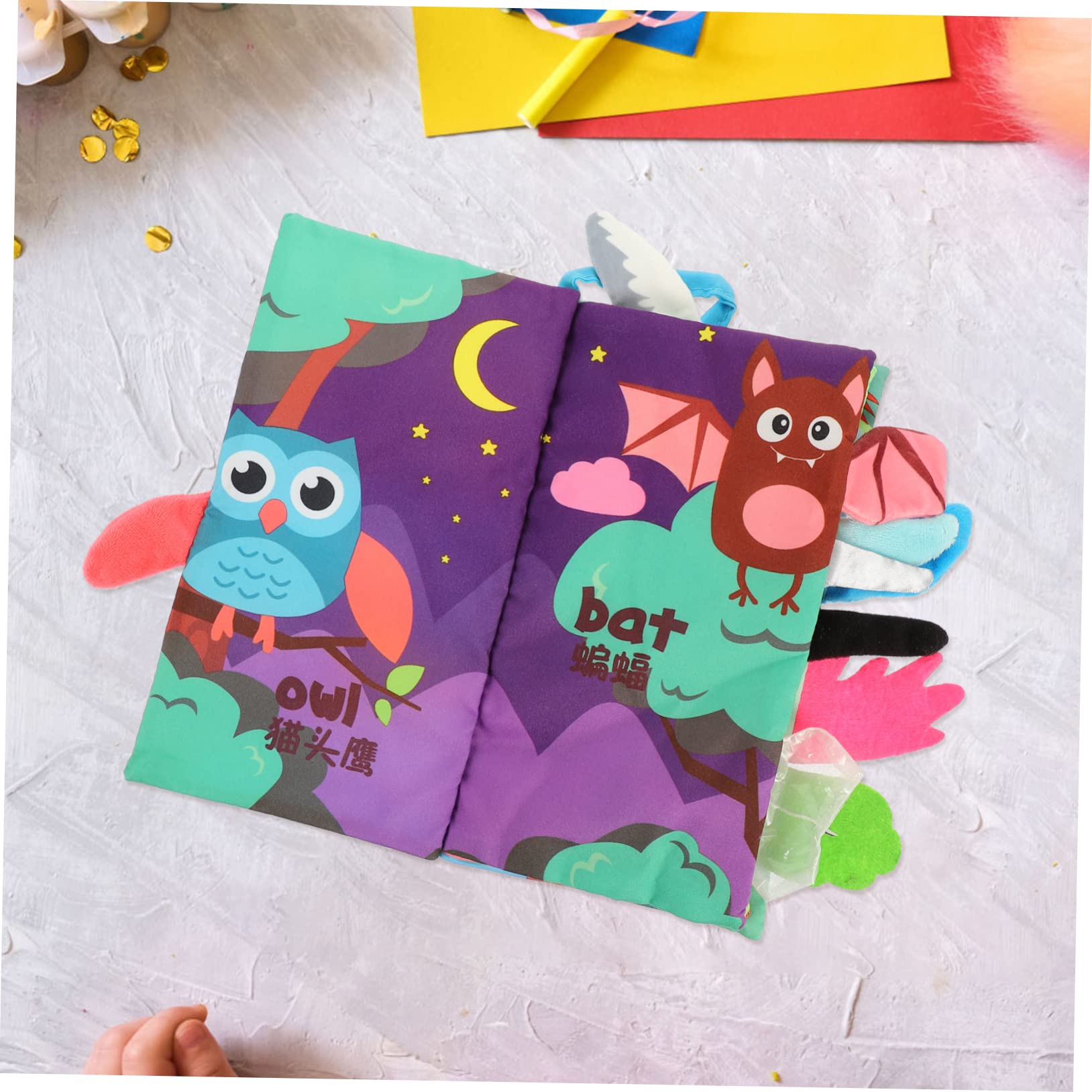 COHEALI 4-Piece Soft Cloth Book Set for Babies & Toddlers - Interactive Sensory Baby Books for Early Learning, Travel Toys, and Newborn Development - Perfect for Playtime, Gifts, and Airplane Activities