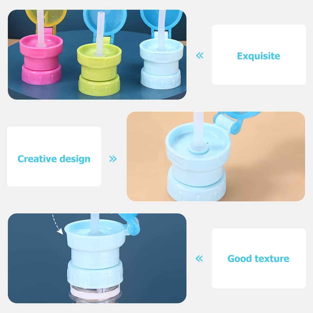 Spill-Proof Toddler Bottle Lid Cover - Leak-Proof Conversion Top for Juice, Soda & Beverages - Child-Safe Anti-Spill Cap for Kids' Drink Bottles - Perfect for Travel, School & Mess-Free Snacking
