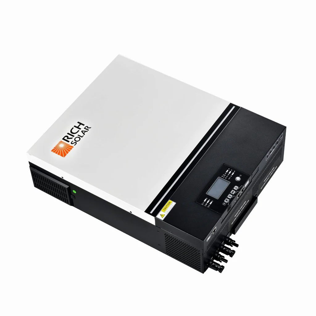 Rich Solar 6500 Watt (6.5KW) 48V Off-Grid Hybrid Solar Inverter for Home, RV & Cabin - Pure Sine Wave Power Converter with MPPT Charger | Backup Energy Solution for Power Outages & Off-Grid Living