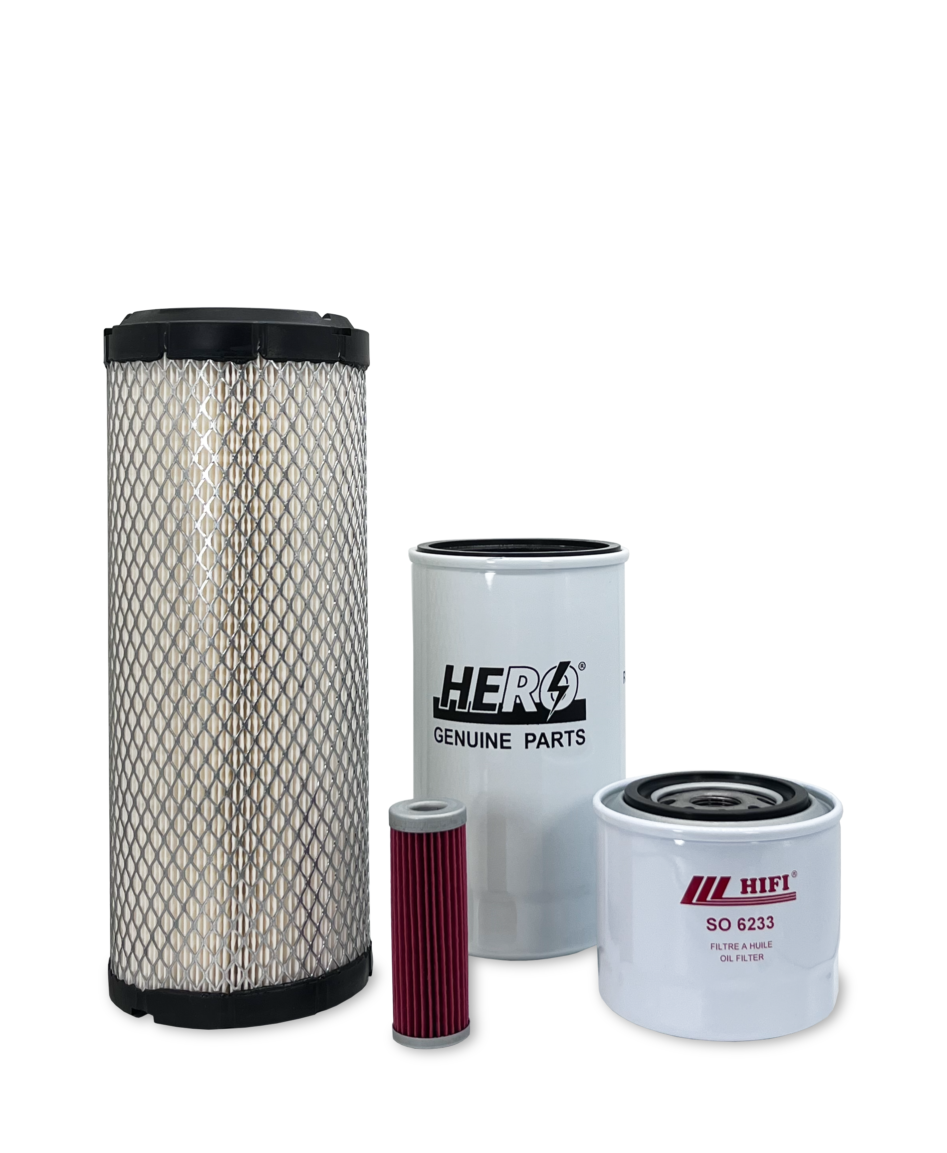 HERO® Maintenance Filter Kit for Kioti CK2510 Tractor - Air, Oil & Fuel Filters Replacement Set - Perfect for Farm Equipment Maintenance & Tractor Upkeep