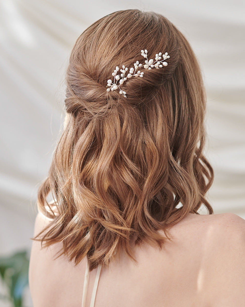 Elegant Freshwater Pearl Hair Pins Set of 2 - Perfect for Weddings, Parties & Everyday Hairstyles