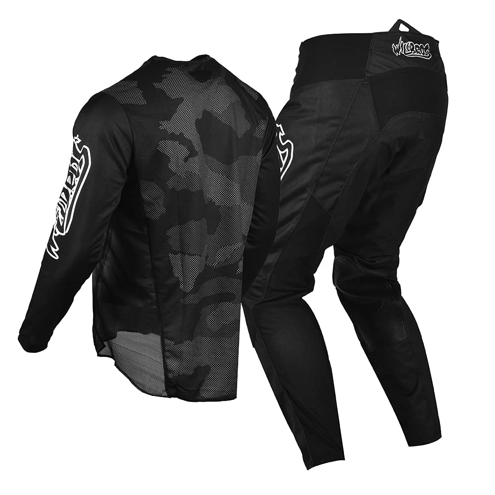 Men's MX Motocross Jersey & Pants Set - Breathable Dirt Bike Racing Gear for Mountain & Off-Road Cycling | Adult Motorcycle Protective Wear for Trail Riding & Enduro Racing