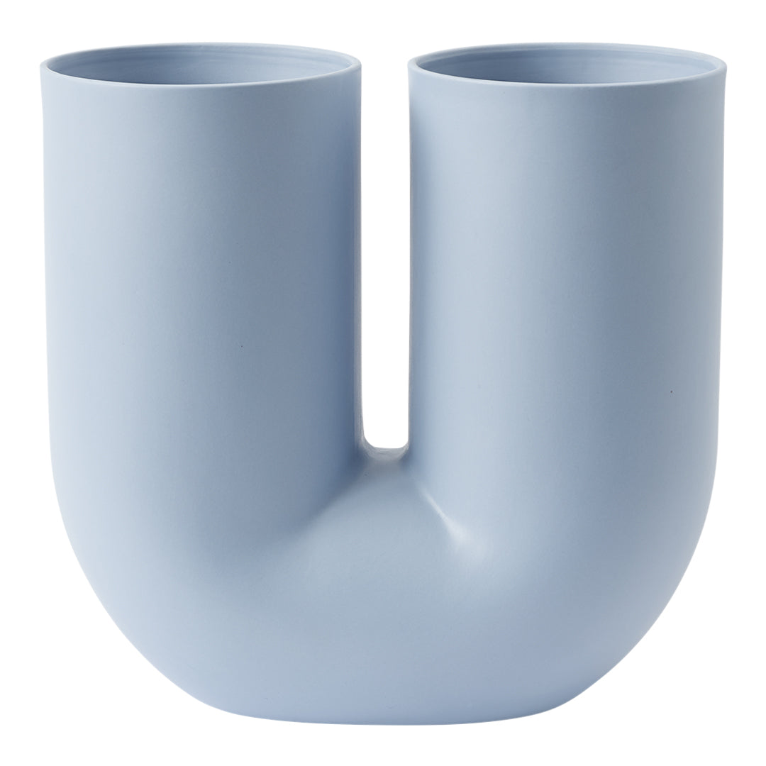 Earnest Studio Kink Vase by Muuto - Modern Ceramic Home Decor for Living Room, Bedroom & Office