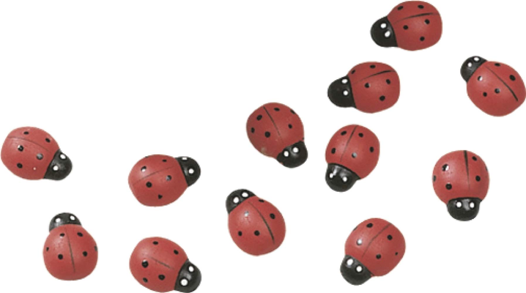 2cm Red Ladybug Decorations for Home, Garden, and Party Decor | Cute Insect-Themed Ornaments for DIY Crafts, Wedding Centerpieces, and Spring Decor