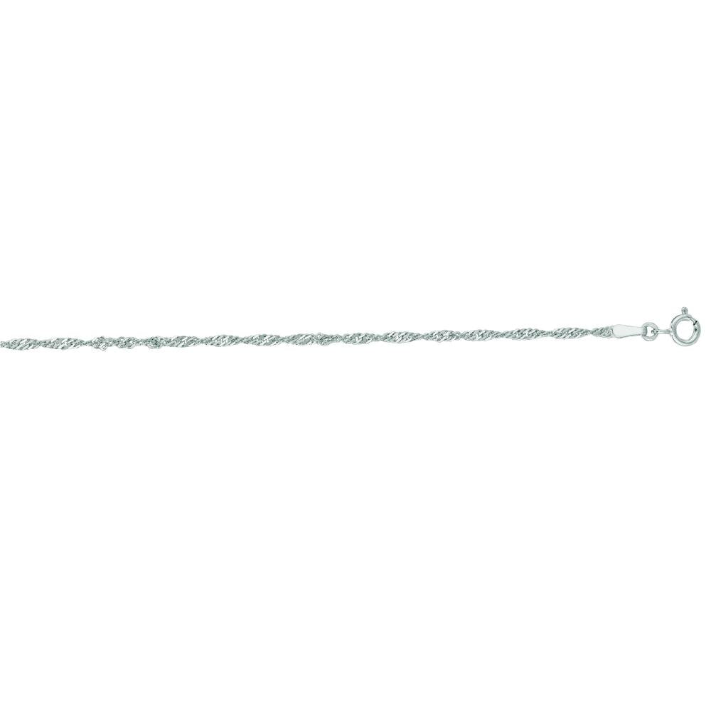 14K Gold 1.8mm Singapore Chain Necklace for Women - Dainty & Elegant Jewelry for Everyday Wear, Gifts & Special Occasions