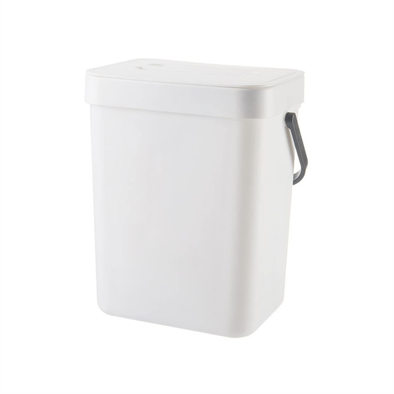 Eco-Friendly Kitchen Compost Bin with Lid - Under Sink Hanging Trash Can for Countertop, Cabinet Door & Recycling - Perfect for Organic Waste Disposal in Home & Office