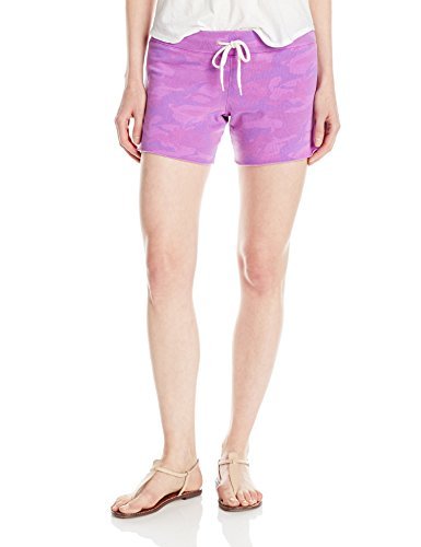 Monrow Women's Vintage Camo Print High Waisted Shorts - Comfortable Casual Summer Shorts for Outdoor Activities, Travel & Streetwear Fashion