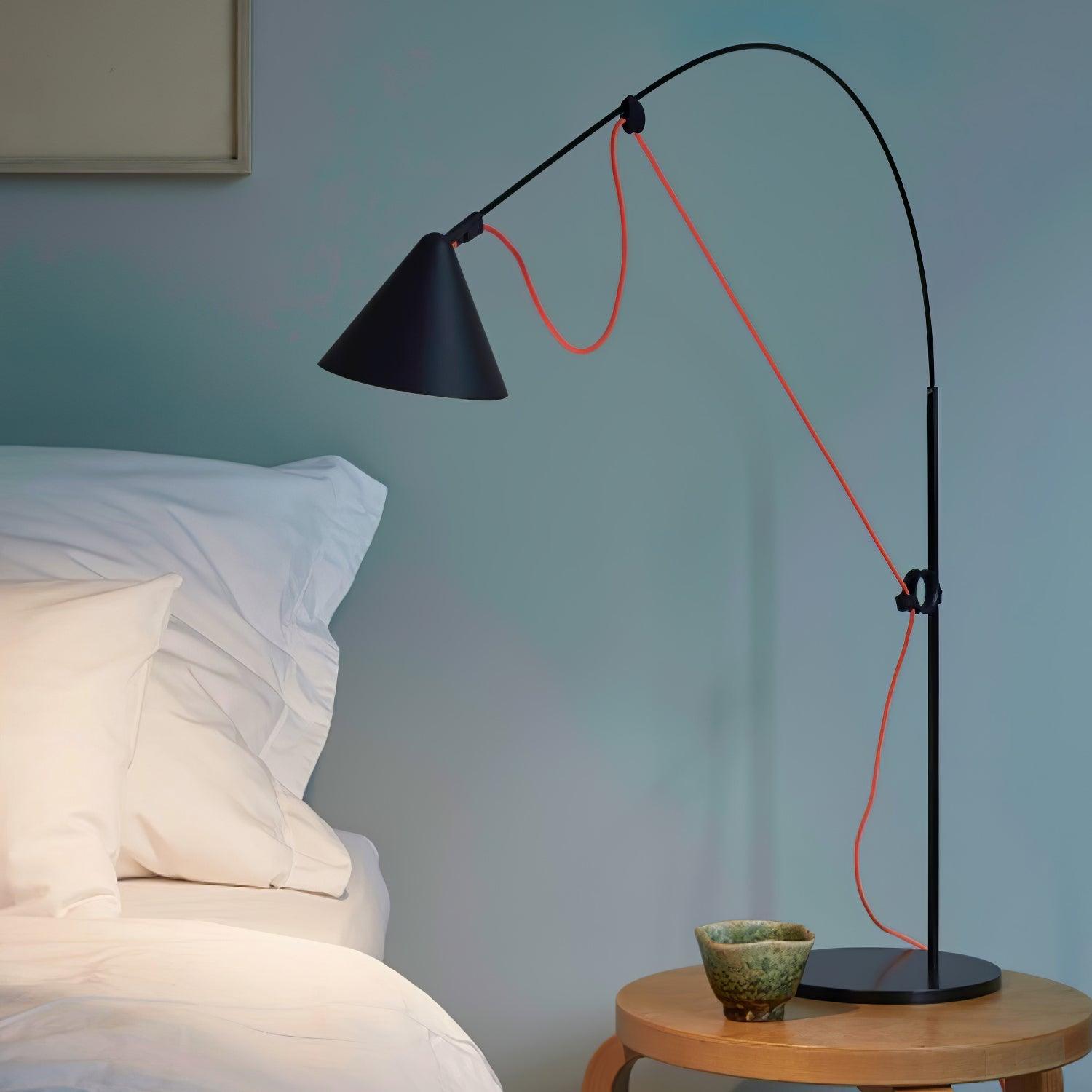 Ensure Black Table Lamp - Modern LED Desk Light for Home Office, Bedroom & Study - Perfect for Reading, Working & Decor
