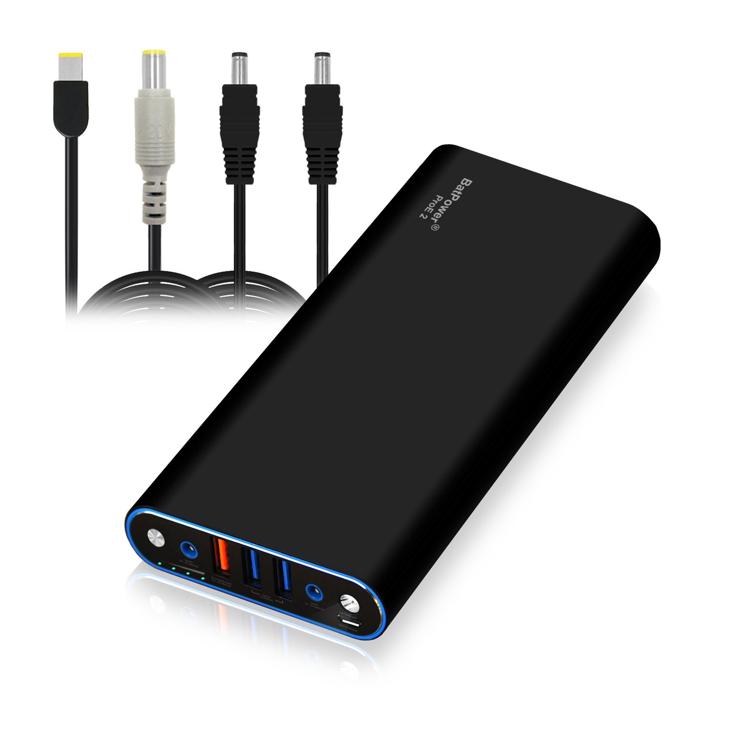 BatPower EX10L 148Wh Portable Laptop Power Bank - External Battery for Lenovo ThinkPad, Carbon, Ultrabook, IdeaPad, Helix, Flex, Yoga - USB QC Fast Charger for Laptops, Tablets & Smartphones | Perfect for Travel, Work & Emergency Power Backup