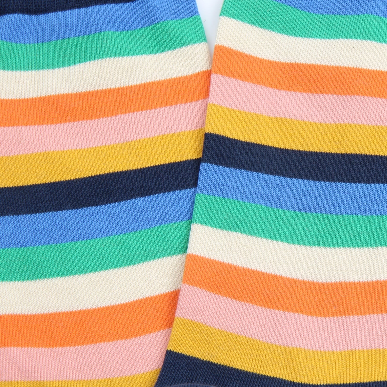 Men's Signature Stripe Cotton Socks - Breathable & Comfortable Casual Athletic Socks for Running, Gym, Work & Everyday Wear