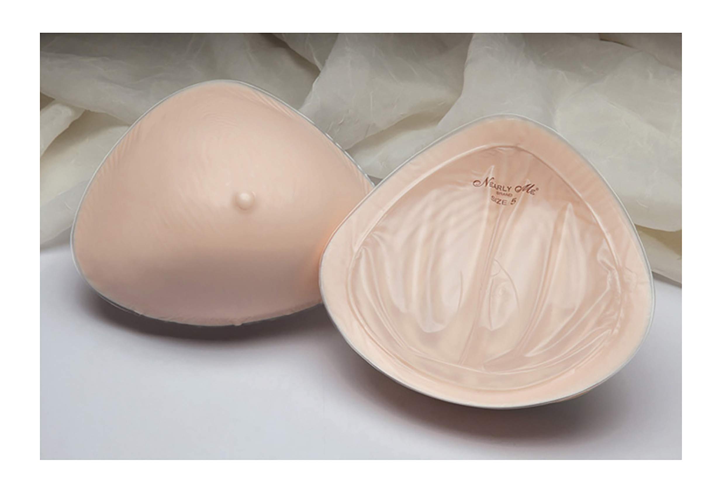 Ultra Lightweight Silicone Breast Form with Flowable Clear Back - Natural Look & Comfort for Mastectomy, Crossdressing, and Everyday Wear