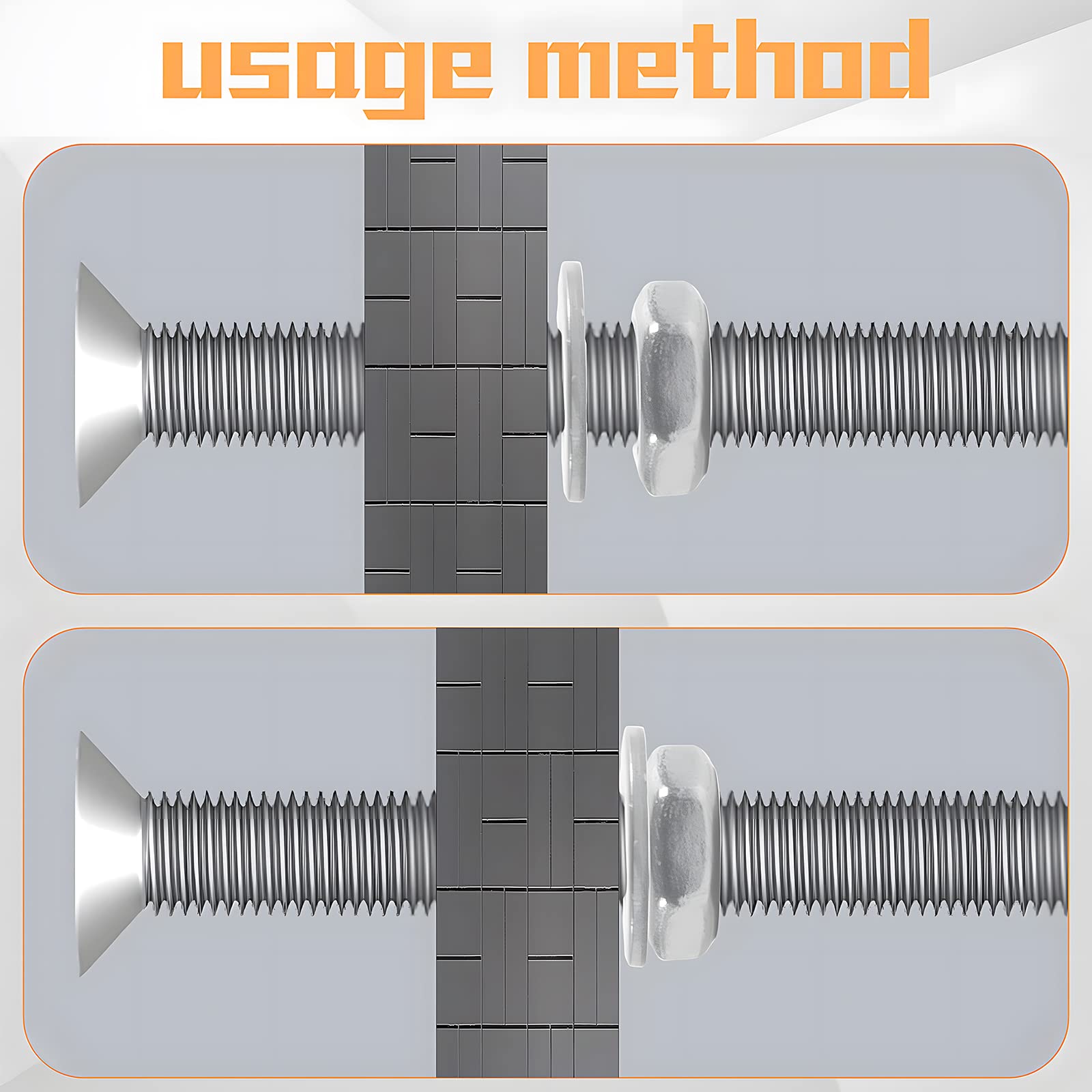 304 Stainless Steel Phillips Flat Head Machine Screws 260Pcs Kit - for DIY & Home Repair